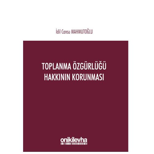 Toplanma Özgürlüğü Hakkının Korunması - İdil Cansu Mahmutoğlu