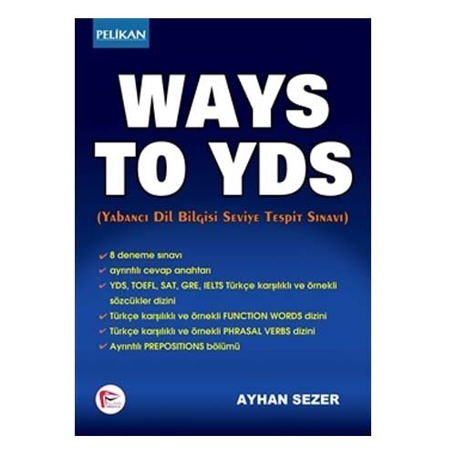 Ways To YDS Yabancı Dil Bilgisi Seviye Tespit Sınavı - Ayhan Sezer