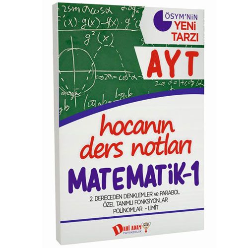 YKS AYT Hocanın Ders Notları Matematik 1 Konu Anlatımı  Dahi Adam Yayınları