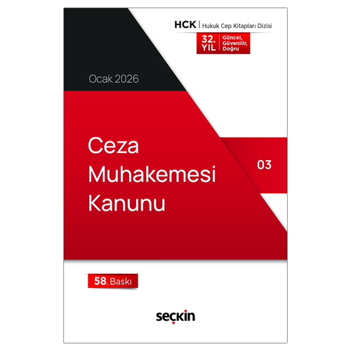 Ceza Muhakemesi Kanunu - Seçkin Yayınevi Kanun Metinleri Ocak 2026