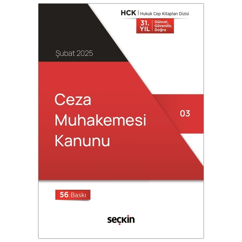 Ceza Muhakemesi Kanunu - Seçkin Yayınevi Kanun Metinleri Şubat 2025