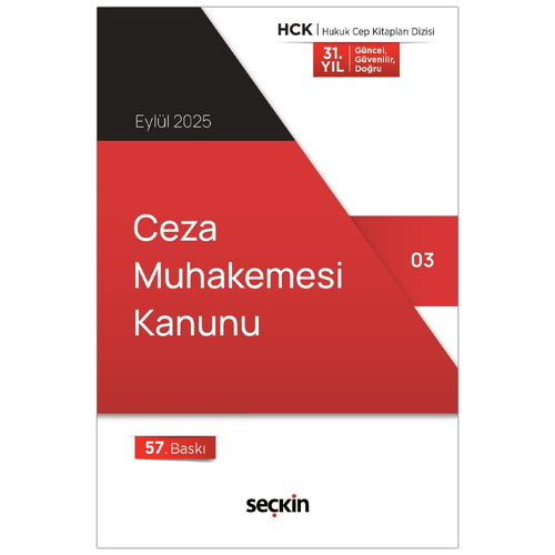 Ceza Muhakemesi Kanunu - Seçkin Yayınevi Kanun Metinleri Eylül 2025