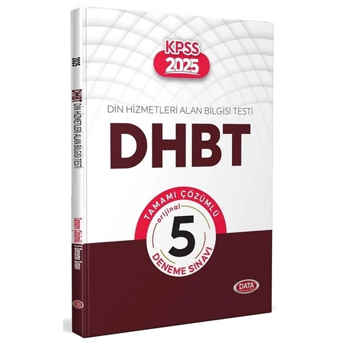 DHBT 5 Tamamı Çözümlü Deneme Data Yayınları 2025