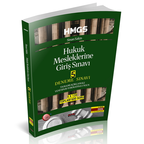 HMGS Hukuk Mesleklerine Giriş Sınavı 5 Deneme Sınavı Savaş Yayınları 2026