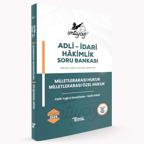 İmtiyaz Adli-İdari Hakimlik Milletlerarası Hukuk, Milletlerarası Özel Hukuk Soru Bankası Temsil Kitap Yayınları 2025