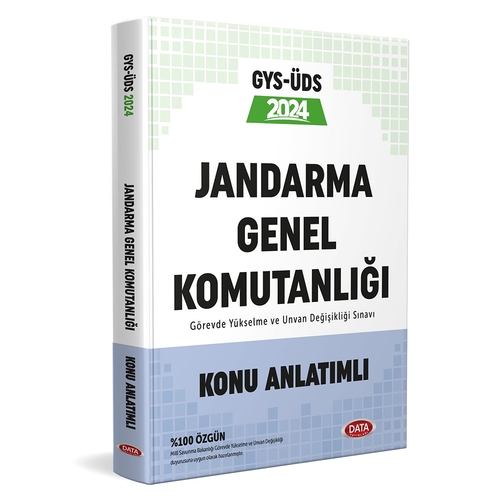 Jandarma Genel Komutanlığı Personeli GYS-ÜDS Konu Anlatımlı Data Yayınları 2024
