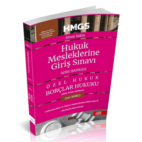 Kelepir Ürün İadesizdir - HMGS Borçlar Hukuku Genel ve Özel Hükümler Soru Bankası Savaş Yayınları Şubat 2025