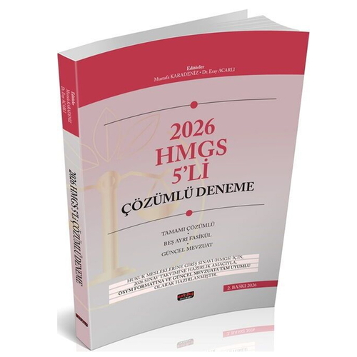 Kelepir Ürün İadesizdir - HUKAL HMGS 5\'li Çözümlü Deneme Sınavı Savaş Yayınları 2026
