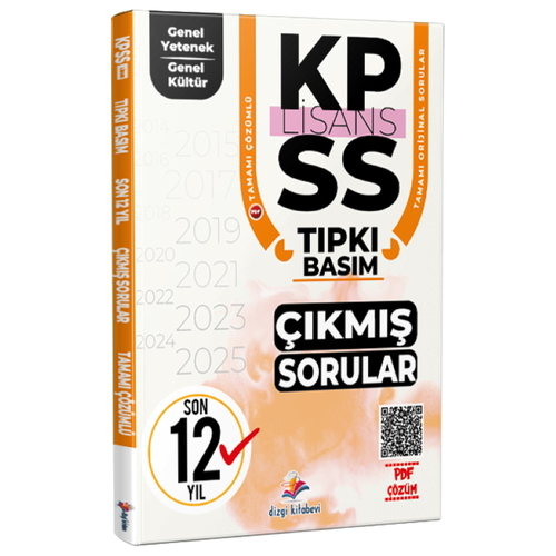 KPSS Genel Yetenek Genel Kültür Son 12 Yıl Tıpkı Basım Çıkmış Sorular Dizgi Kitap Yayınları 2026