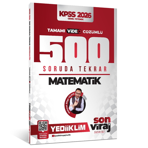KPSS Son Viraj Serisi Matematik 500 Soruda Genel Tekrar Kampı Yediiklim Yayınları 2026