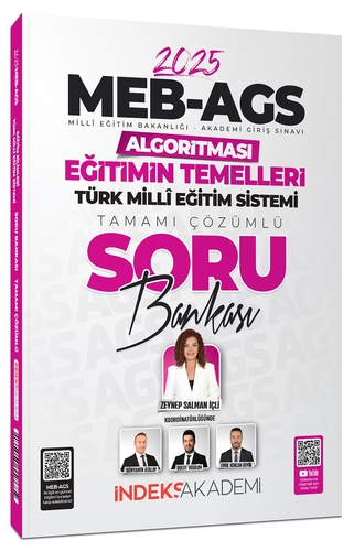MEB AGS Algoritması Eğitimin Temelleri ve Türk Milli Eğitim Sistemi Soru Bankası İndeks Akademi Yayınları 2025