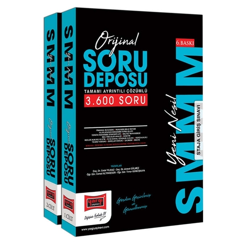SMMM Orijinal Tamamı Ayrıntılı Çözümlü Soru Deposu 2 Cilt Yargı Yayınları 2023