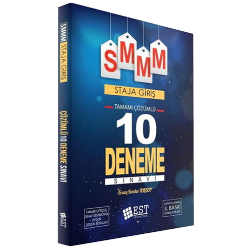 SMMM Staja Giriş 10 Deneme Çözümlü EST Yayınları