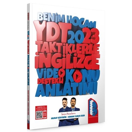 YDT Taktiklerle İngilizce Video Destekli Konu Anlatımı Benim Hocam Yayınları 2023