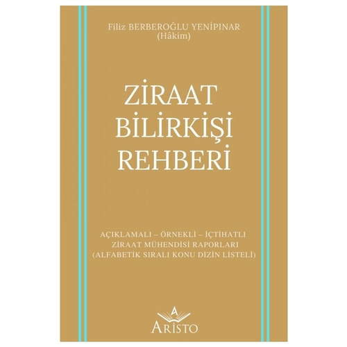 Ziraat Bilirkişi Rehberi - Filiz Berberoğlu Yenipınar
