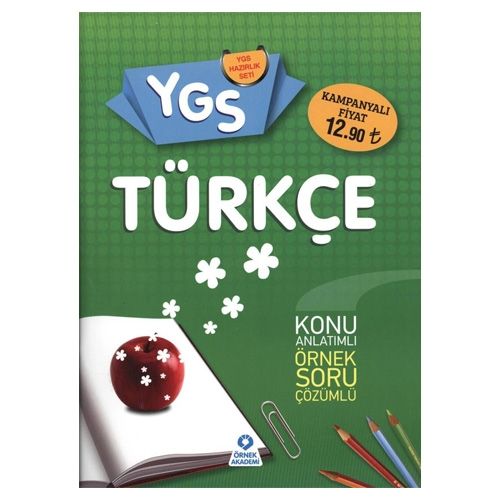 YGS Türkçe Konu Anlatımlı Örnek Soru Çözümlü Örnek Akademi Yayınları