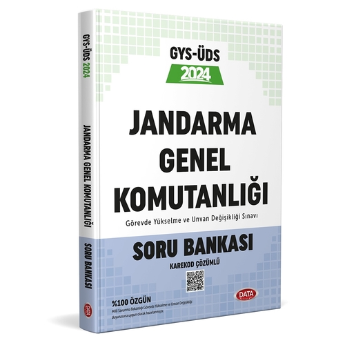 Jandarma Genel Komutanlığı Personeli GYS-ÜDS Soru Bankası Data Yayınları 2024