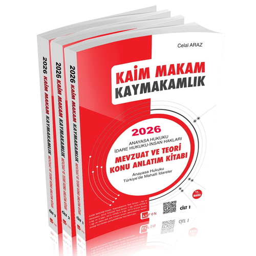 Kaim Makam Kaymakamlık Mevzuat ve Teori Konu Anlatımı Akfon Yayınları 2026
