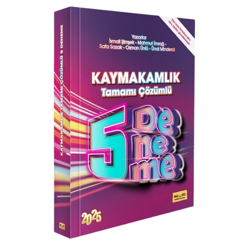 Kaymakamlık Sınavına Hazırlık Tamamı Çözümlü 5 Deneme Makro Kitap Yayınları 2025