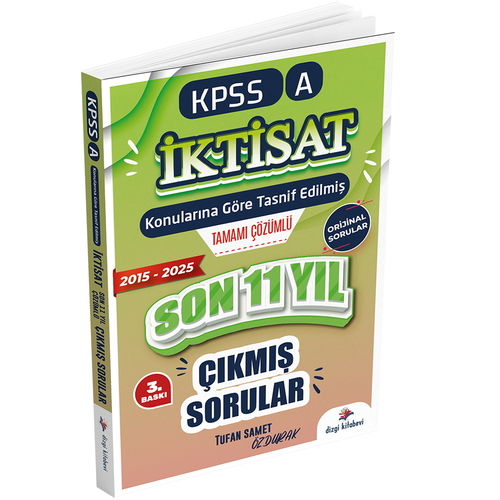 KPSS A Grubu İktisat Son 11 Yıl Orijinal Çıkmış Sorular Dizgi Kitap Yayınları 2026