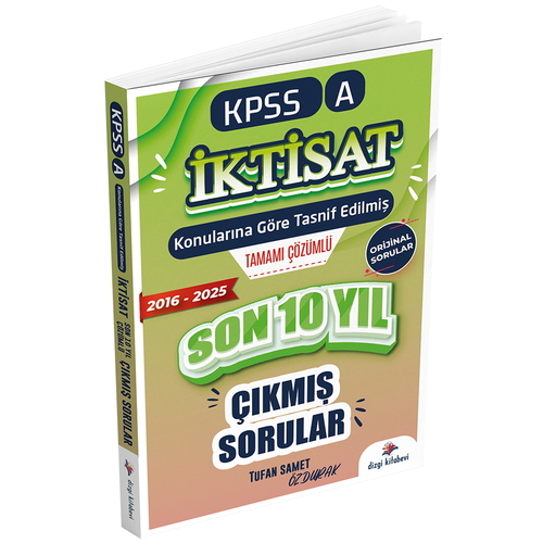 KPSS A Grubu İktisat Son 10 Yıl Orijinal Çıkmış Sorular Dizgi Kitap Yayınları 2026