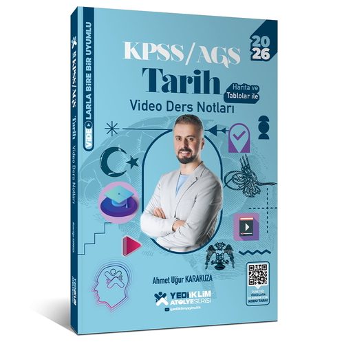 KPSS Genel Kültür Atölye Tarih Video Ders Notları Yediiklim Yayınları 2026