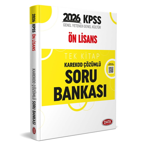 KPSS Ön Lisans Tek Kitap Karekod Çözümlü Soru Bankası Data Yayınları 2026