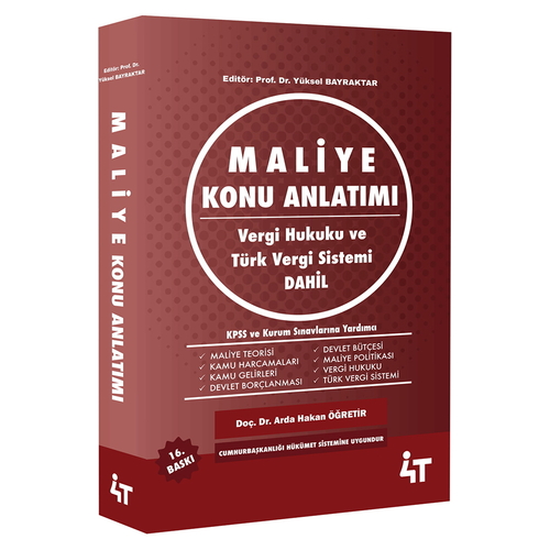 Maliye Konu Anlatımı 4T Yayınları 2025