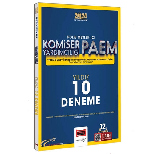 Polis Meslek İçi PAEM Komiser Yardımcılığı Yıldız Serisi 10 Deneme Yargı Yayınları 2024