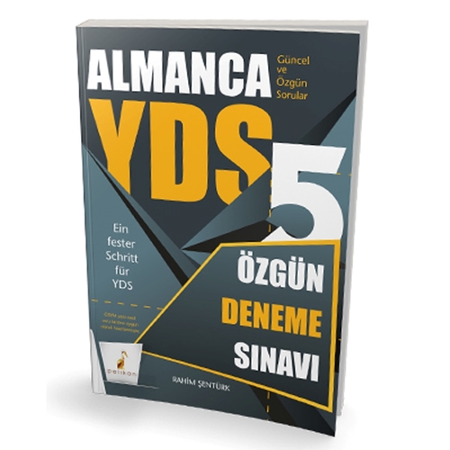 YDS Almanca Özgün 5 Deneme Sınavı Pelikan Yayınları 2025