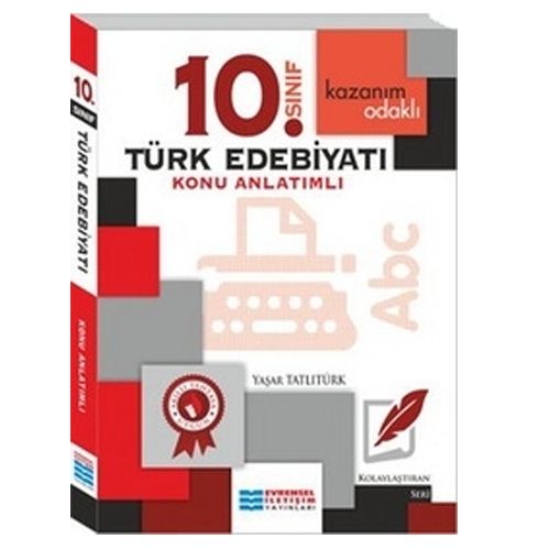 10. Sınıf Türk Edebiyatı Konu Anlatımlı Evrensel İletişim Yayınları