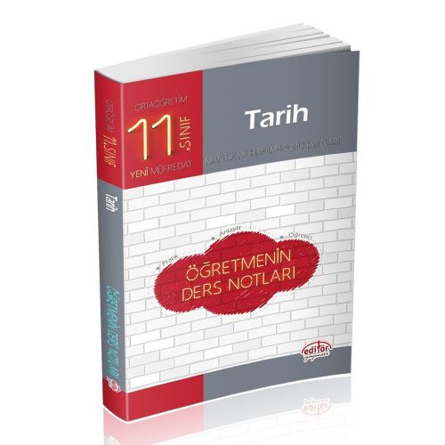 11. Sınıf Tarih Öğretmenin Ders Notları Editör Yayınları