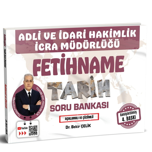 Adli İdari Hakimlik İcra Müdürlüğü FETİHNAME Tarih Soru Bankası - Bekir Çelik 2026