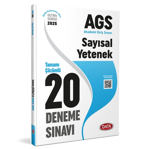 AGS Sayısal Yetenek Tamamı Çözümlü 20 Deneme Sınavı Data Yayınları 2025