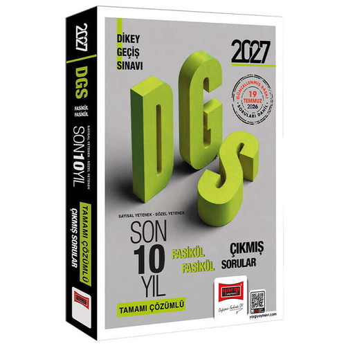 DGS Sayısal-Sözel Yetenek Tamamı Çözümlü Fasikül Fasikül 10 Yıl Çıkmış Sorular Yargı Yayınları 2027