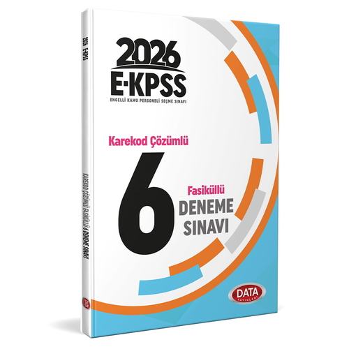 EKPSS Tamamı Çözümlü 6 Deneme Sınavı Data Yayınları 2026