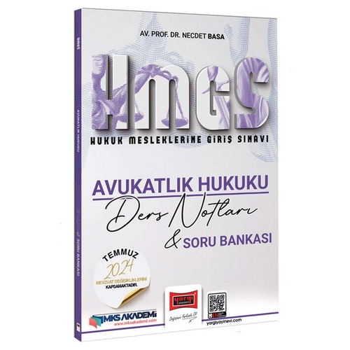 HMGS Avukatlık Hukuku Ders Notları ve Soru Bankası Yargı Yayınları 2024