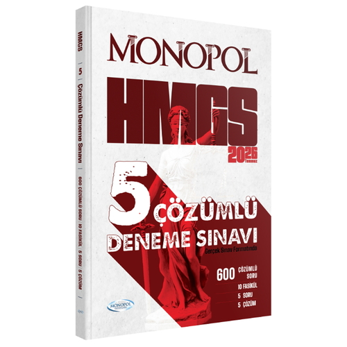 HMGS Çözümlü 5 Deneme Sınavı Monopol Yayınları 2026