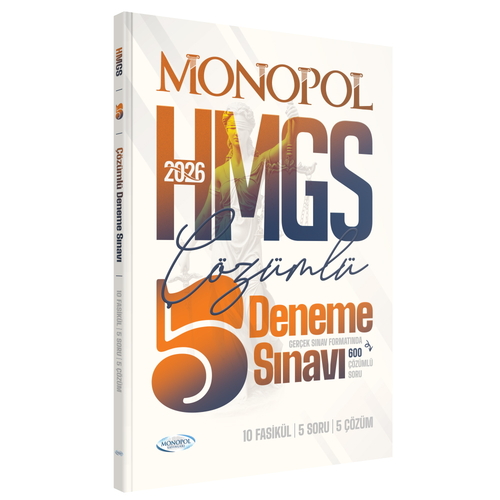 HMGS Çözümlü 5 Deneme Sınavı Monopol Yayınları 2026
