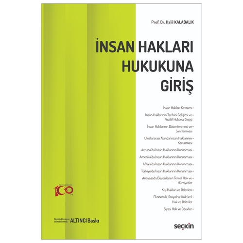 İnsan Hakları Hukukuna Giriş - Halil Kalabalık