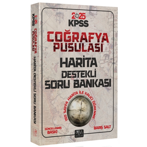 KPSS Coğrafya Pusulası Harita Destekli Soru Bankası CBA Yayınları 2025