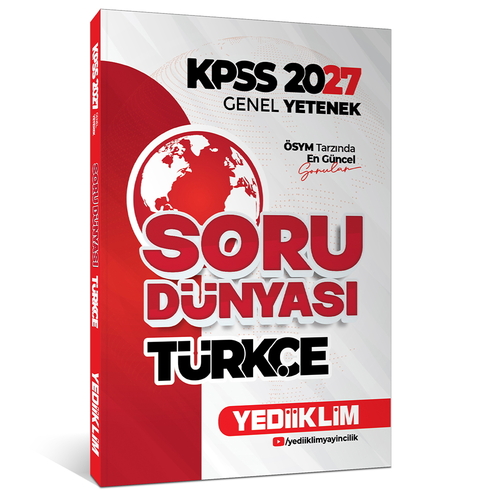 KPSS Genel Yetenek Türkçe Soru Dünyası Yediiklim Yayınları 2027