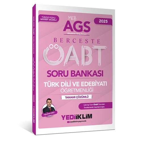 MEB AGS ÖABT Türk Dili ve Edebiyatı Öğretmenliği Soru Bankası Yediiklim Yayınları 2025