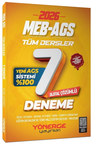 MEB AGS Tüm Dersler 7 Deneme Dijital Çözümlü Yönerge Yayınları 2026