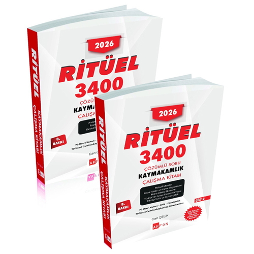 Ritüel 3400 Kaymakamlık Çözümlü Soru Bankası Akfon Yayınları 2026