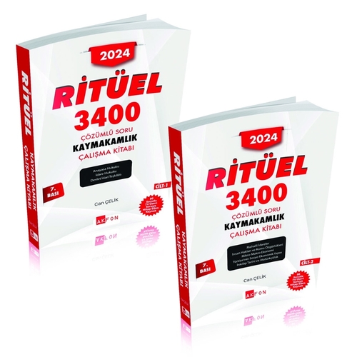 Ritüel 3400 Kaymakamlık Çözümlü Soru Bankası Akfon Yayınları 2024
