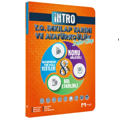 8. Sınıf T.C. İnkılap Tarihi ve Atatürkçülük Defter Kitap Mozaik Yayınları
