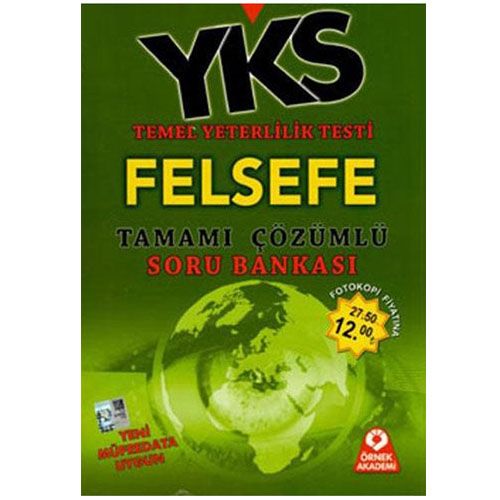 YKS TYT 1. Oturum Felsefe Tamamı Çözümlü Soru Bankası Örnek Akademi Yayınları
