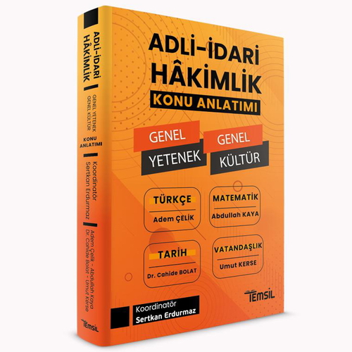 Adli-İdari Hakimlik Genel Yetenek Genel Kültür Konu Anlatımı Temsil Kitap Yayınları 2025