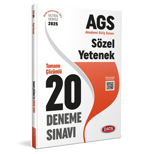 AGS Sözel Yetenek Tamamı Çözümlü 20 Deneme Sınavı Data Yayınları 2025